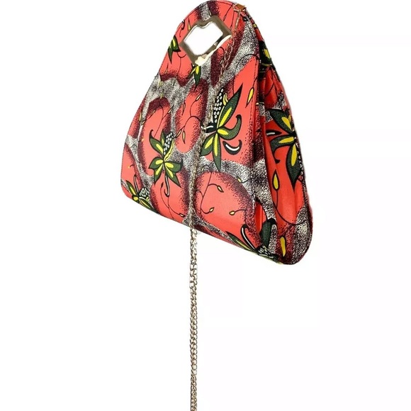 African Wax Print Purse Crossbody Bag Handmade - Picture 4 of 7